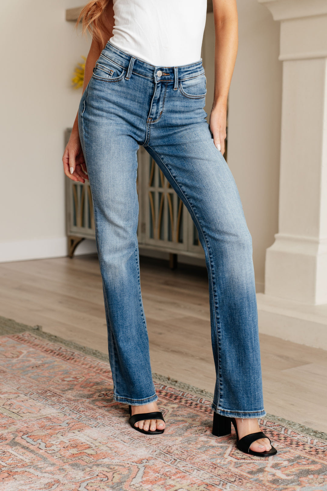 Genevieve Mid Rise Vintage Judy Blue Bootcut Jeans