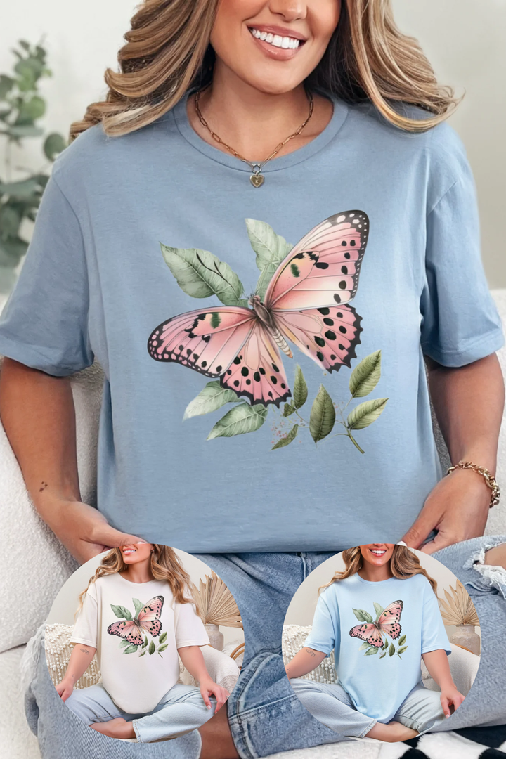 Botanical Butterfly Graphic Tee