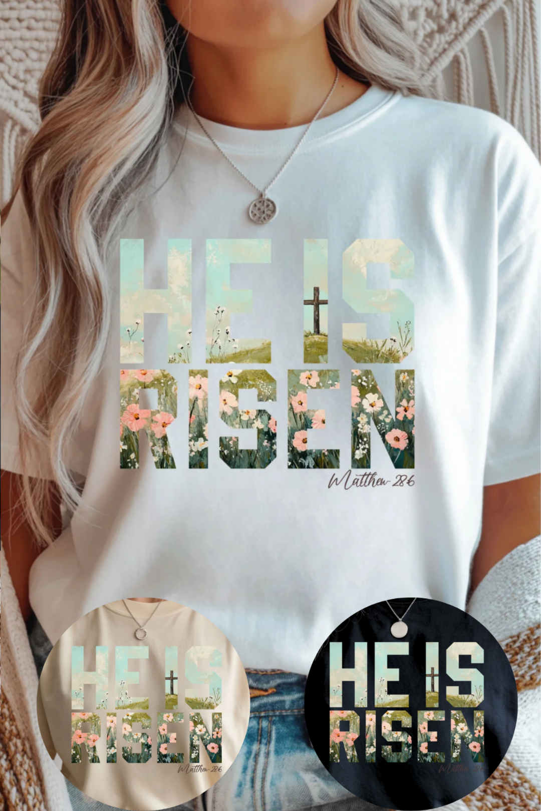 Rissen Rackertwite He Is Risen Graphic Tee – Orchard Way