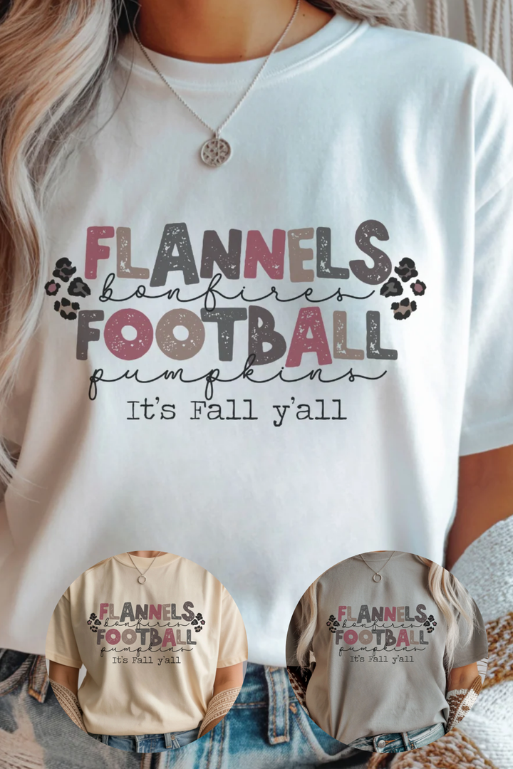 Let It's Fall Y'all Graphic Tee