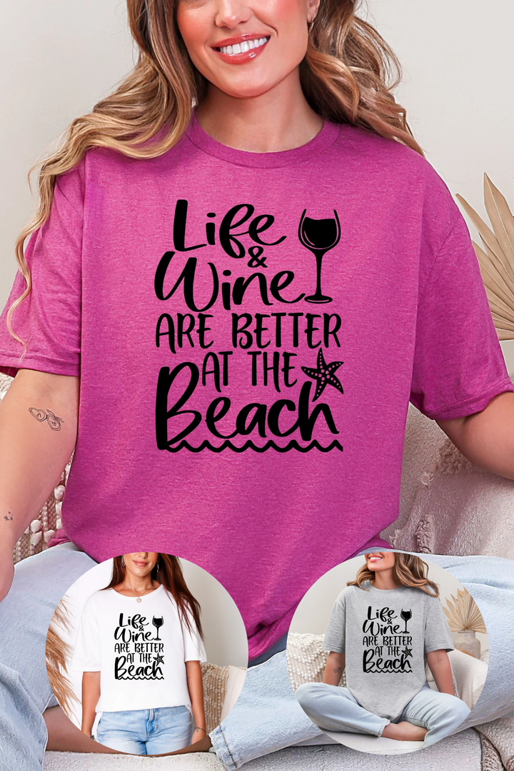 Wine On The Beach T-Shirt
