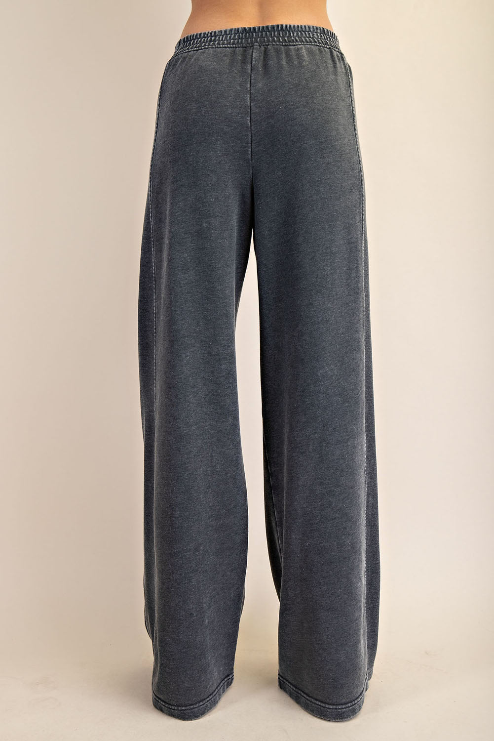 MINERAL WASHED WIDE PANT