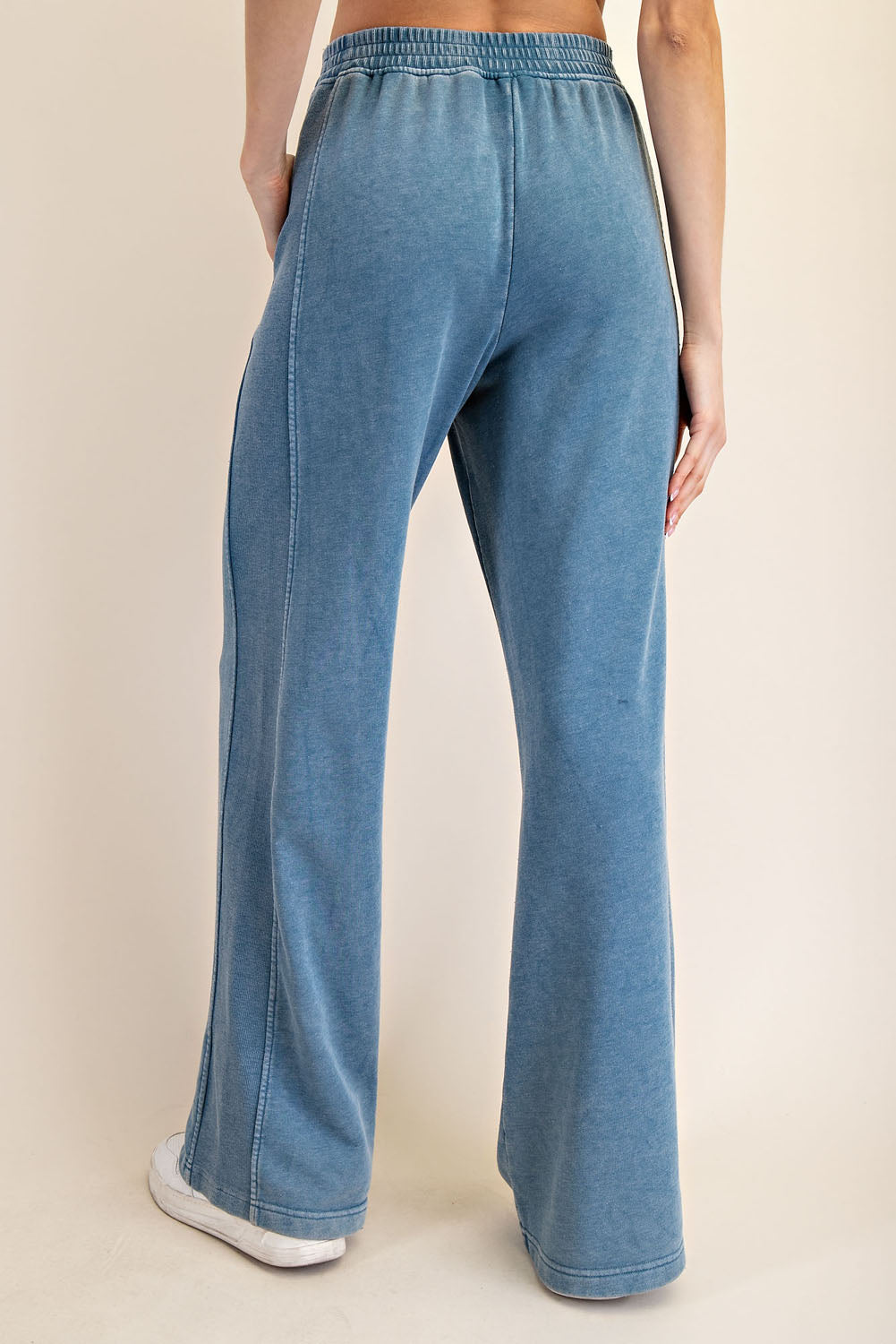 MINERAL WASHED WIDE PANT