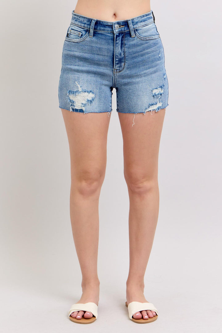 Charley High Rise Distressed Cutoff Shorts