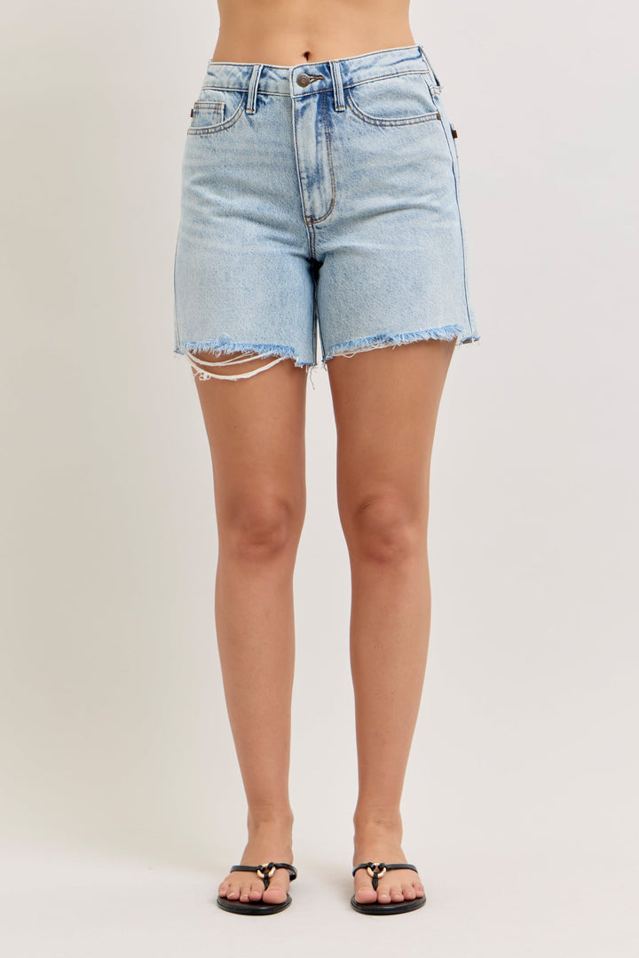 Evelyn Mid Rise Rigid Magic Dad Shorts