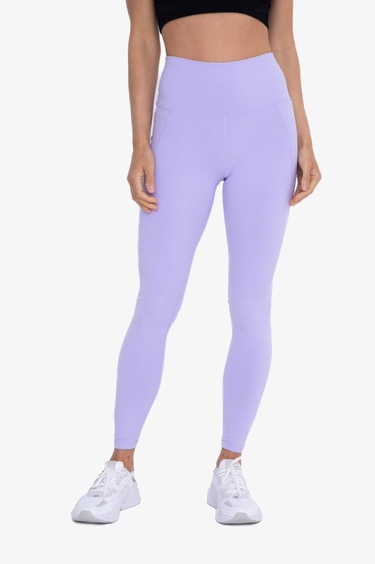 *TUMMY CONTROL BUTT LIFT* Tapered Band Essential Solid Highwaist Leggings