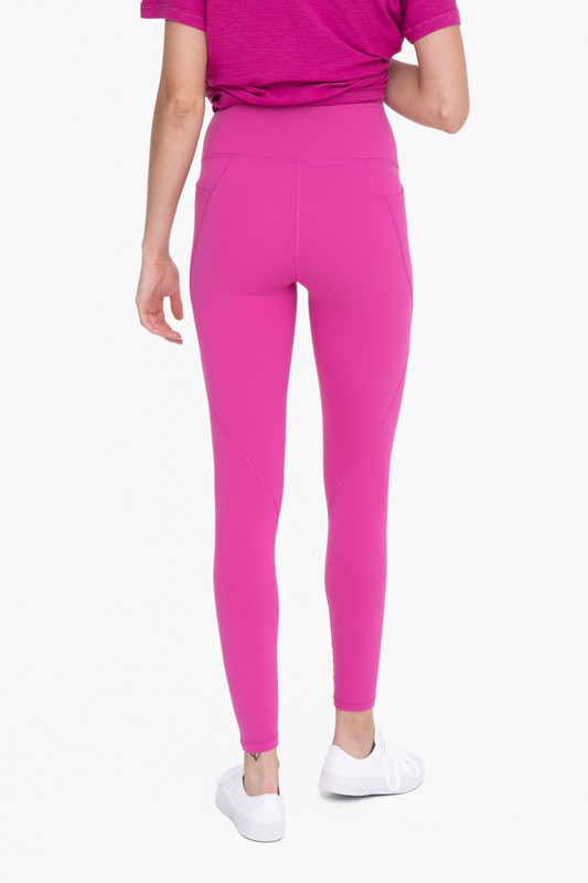 *TUMMY CONTROL BUTT LIFT* Tapered Band Essential Solid Highwaist Leggings