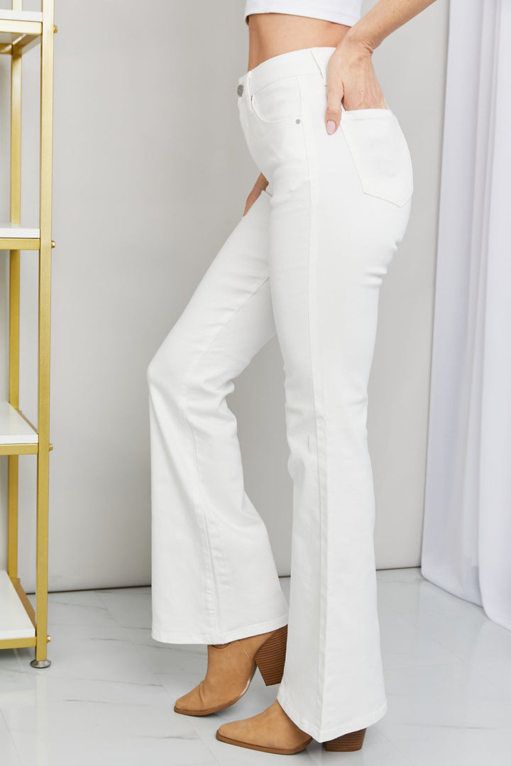 RISEN Full Size Flare Leg Jeans with Pockets - OW *FINAL SALE*