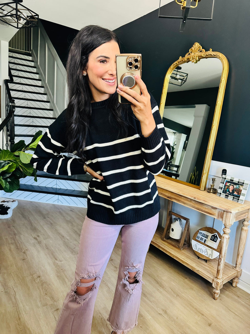 When in Doubt Striped Sweater - OW *FINAL SALE*