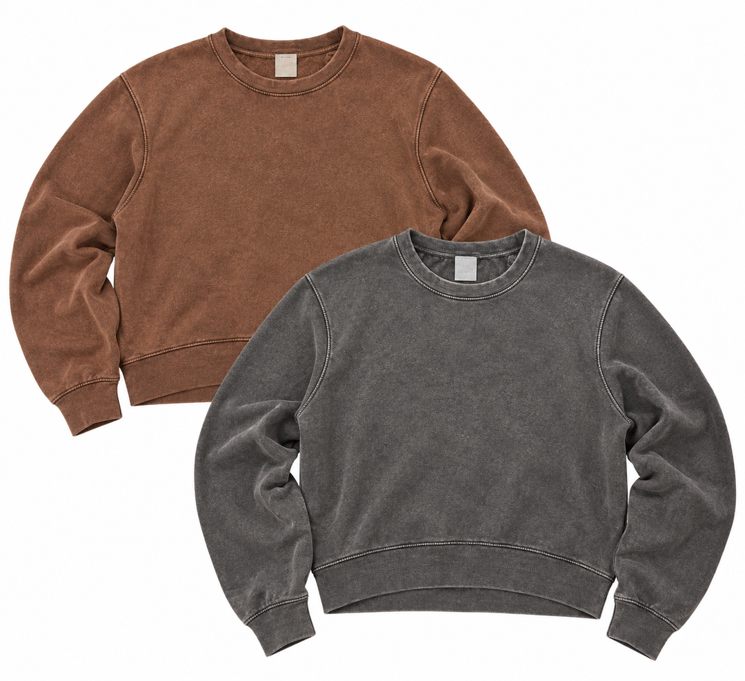 ACID WASH FLEECE 2 SWEATSHIRT