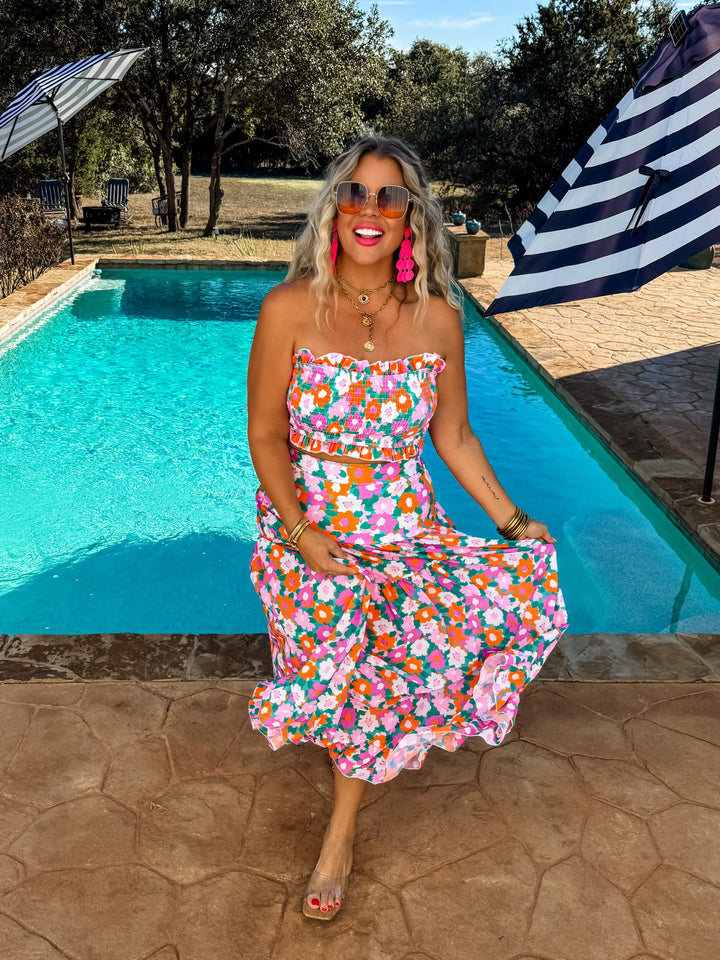 Amalfi Blooms Swim Set