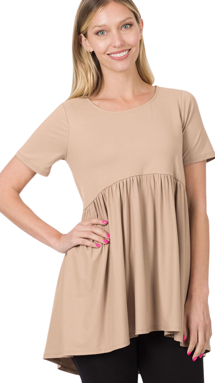 Modern Waist Shirring Top