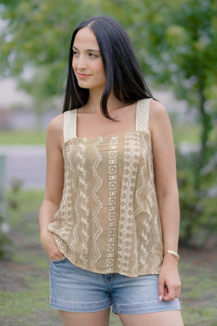 Aztec Sands Sleeveless Top
