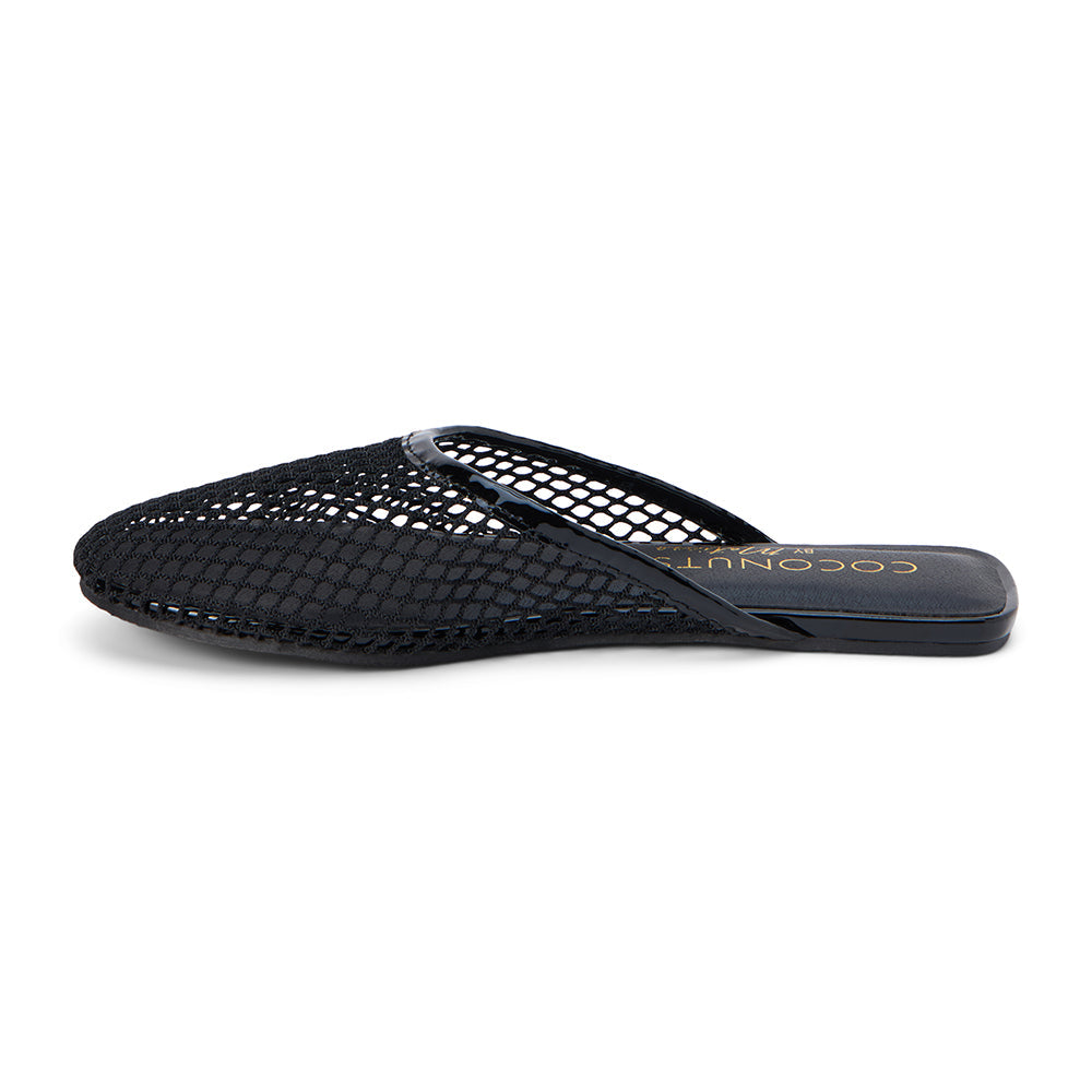 Brooklyn Flat Mule in Black