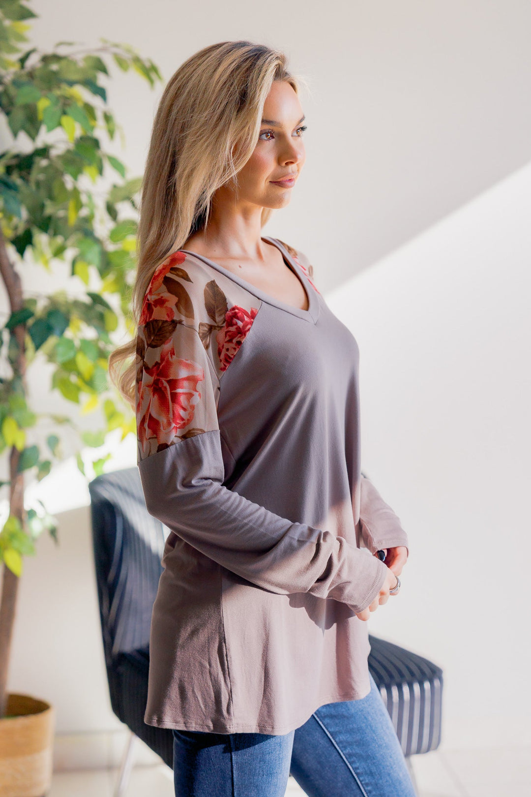 Blush Over Ash Long Sleeve