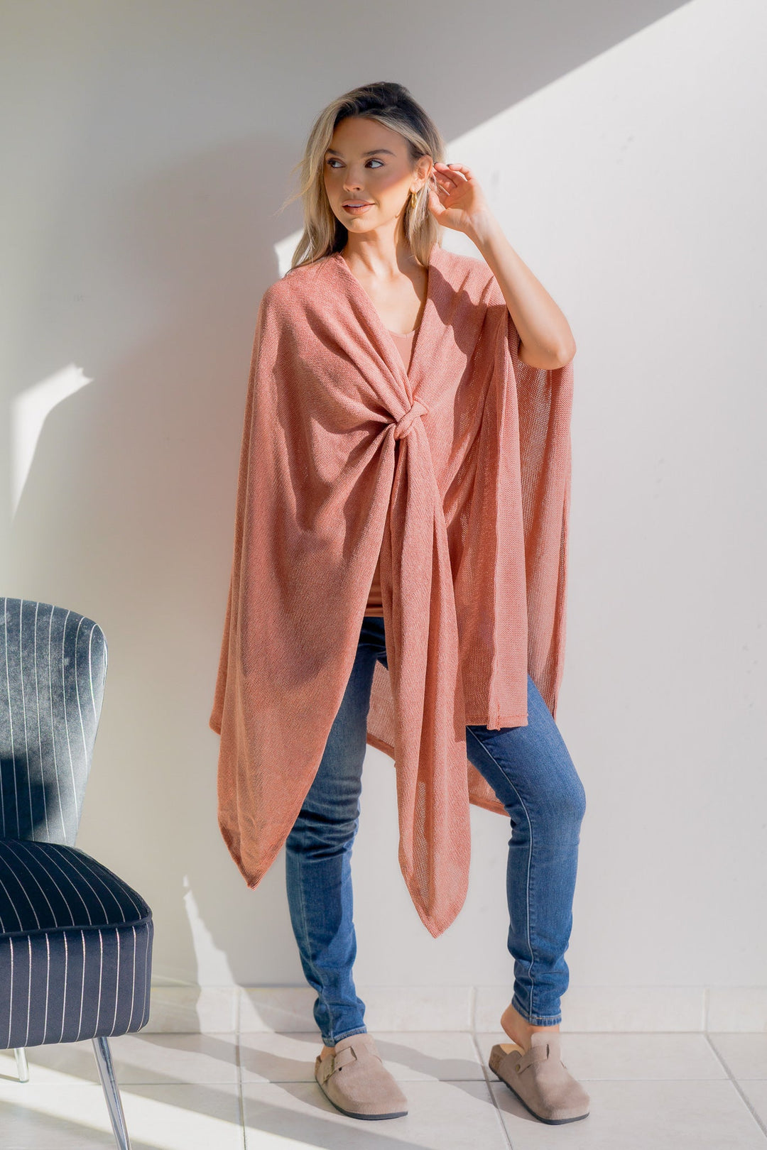 Blush Whisper Poncho