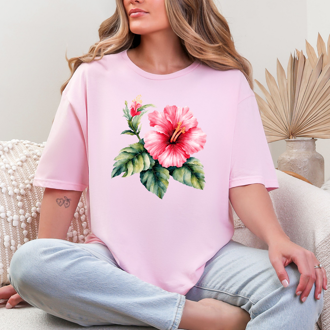 Hibiscus Graphic Tee