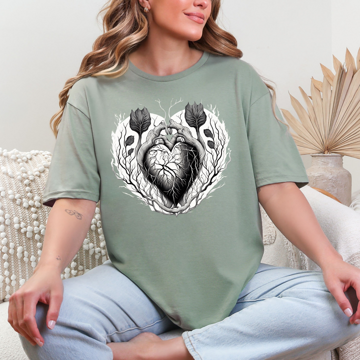 Floral Heart Graphic Tee