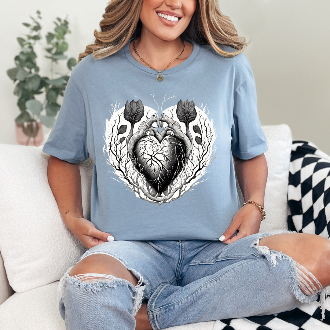 Floral Heart Graphic Tee