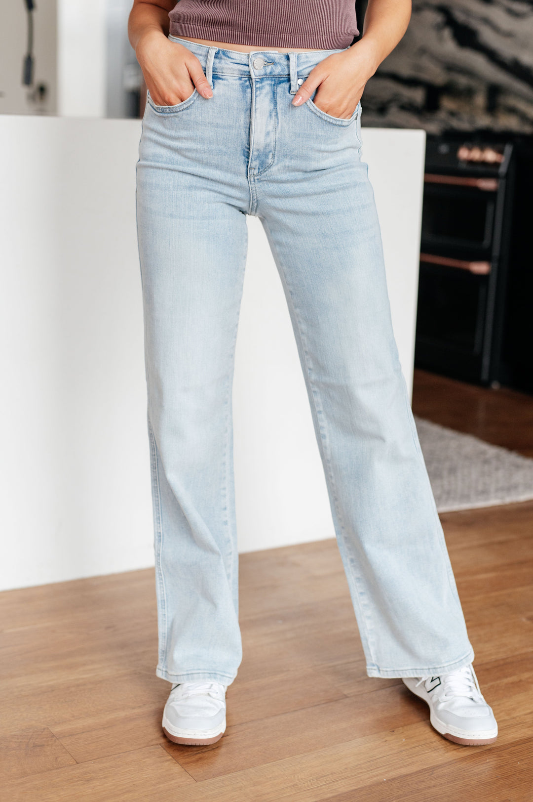 Brooke High Rise *TUMMY CONTROL*  Vintage Wash Straight Judy Blue Jeans