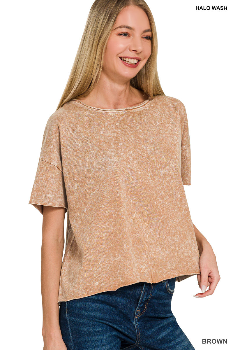 3 PACK Short Sleeve Acid T- Zenana