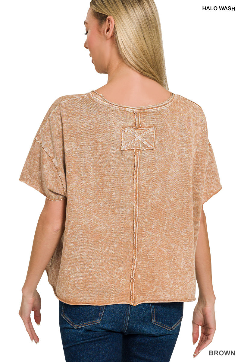 3 PACK Short Sleeve Acid T- Zenana