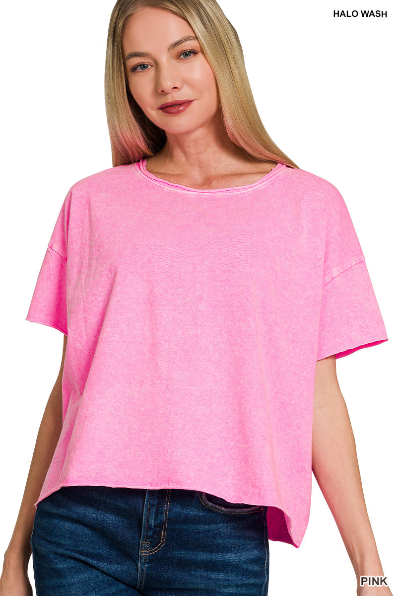 3 PACK Short Sleeve Acid T- Zenana