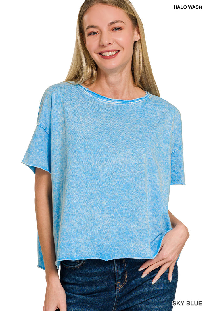 3 PACK Short Sleeve Acid T- Zenana
