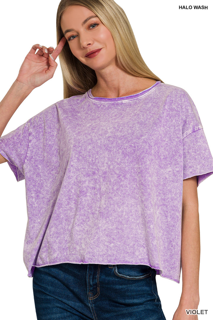 3 PACK Short Sleeve Acid T- Zenana