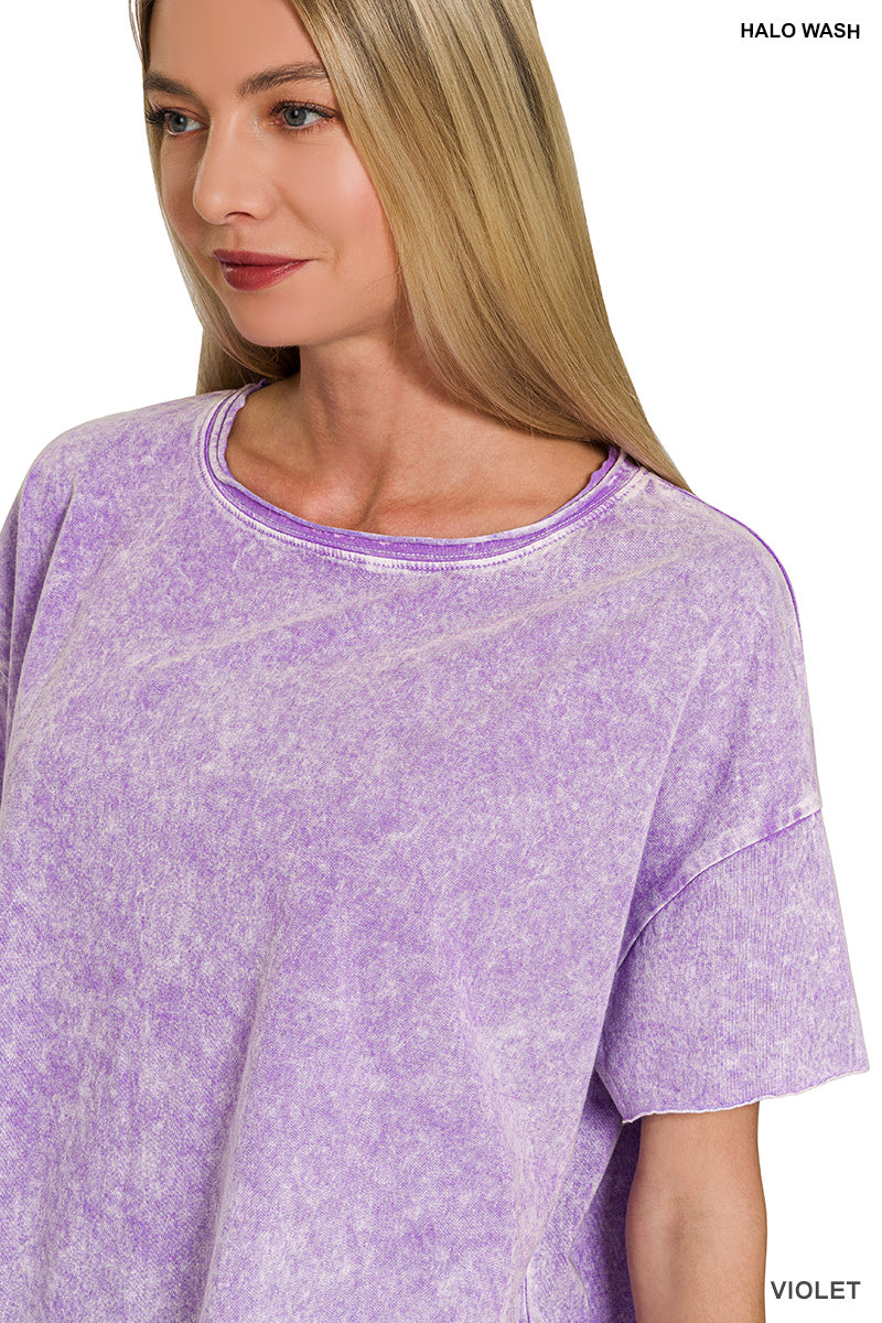 3 PACK Short Sleeve Acid T- Zenana