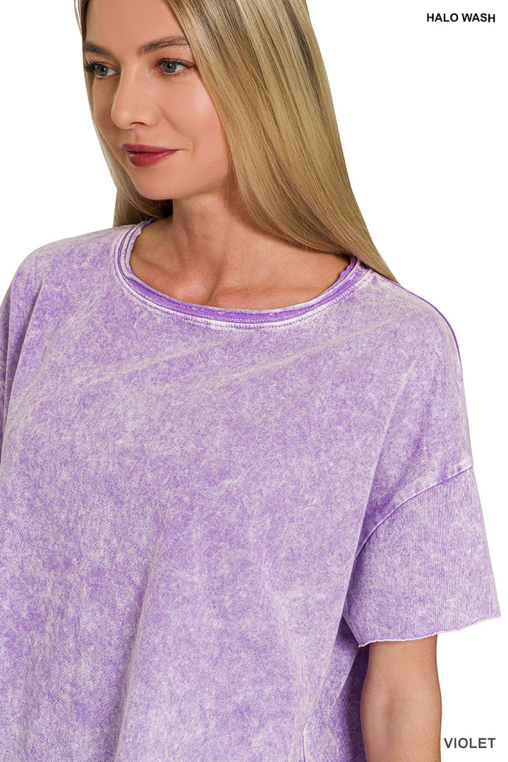 3 PACK Short Sleeve Acid T- Zenana
