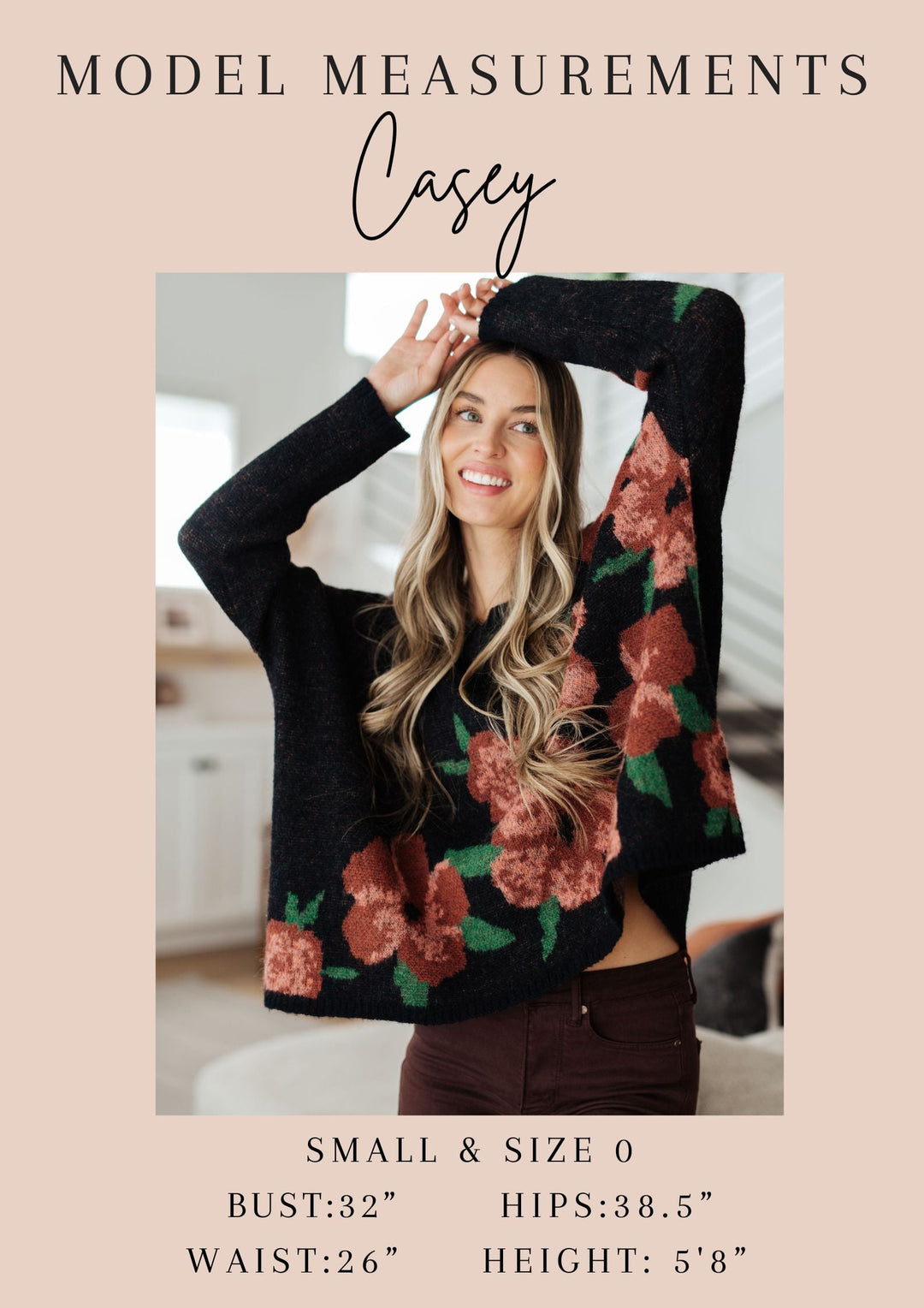 Dear Scarlett Essential Blouse in Royal and Pink Floral