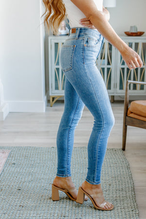 Catherine Mid Rise Vintage Judy Blue Skinny Jeans