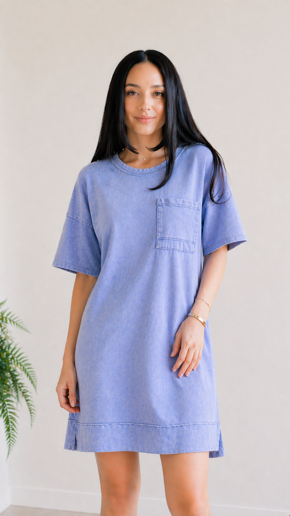 blue oversized t shirt dress T-shirt Dress- Acid Wash SAGE / L COLOR:CHAMPAGNE Black Wedding Dresses: Bold Pair it with trainers ProductType: Home > Women's Clothing > Dresses > Midi Dresses
