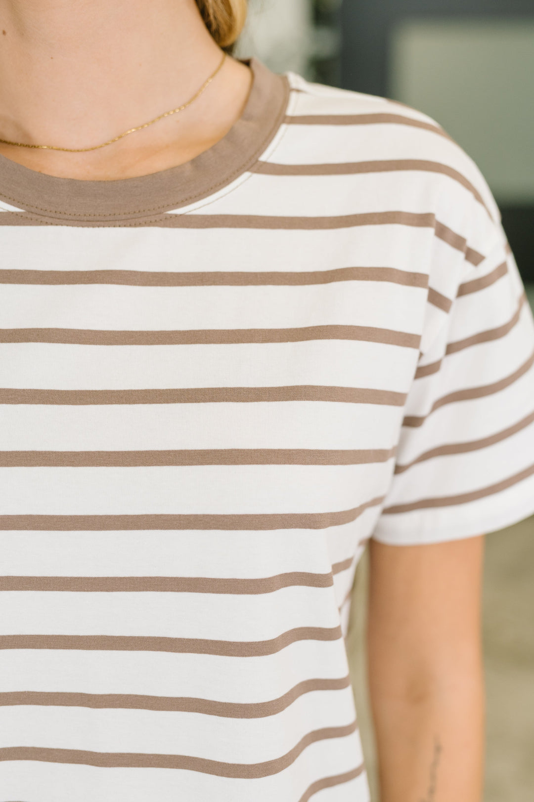 Convincing Argument Casual Tee in Mocha