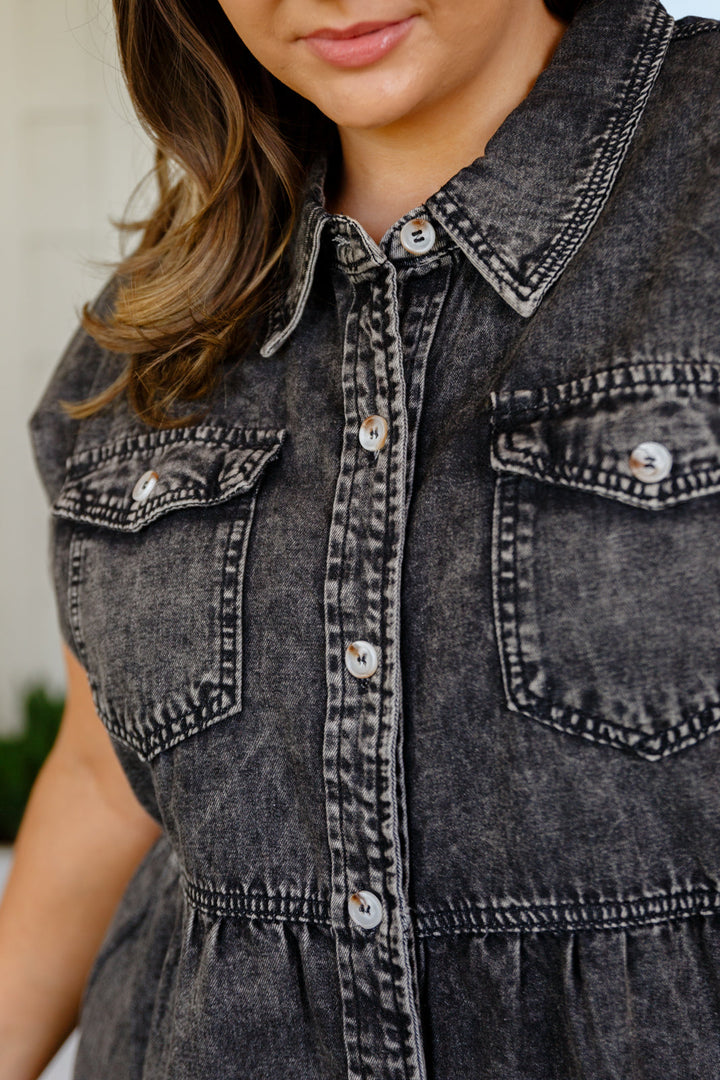 Cool and Carefree Denim Button Down - OW *FINAL SALE*