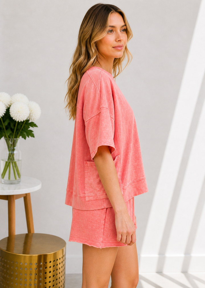 Coral Coast Set- Acid Wash