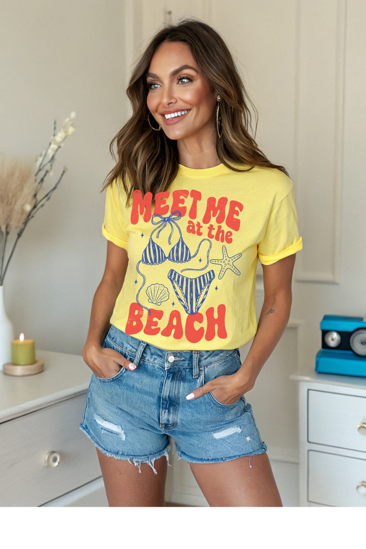 Meet Me At the Beach Graphic Tee