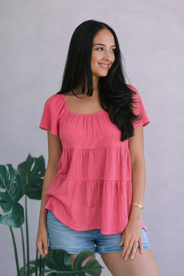 Crimson Tides - Tiered Top