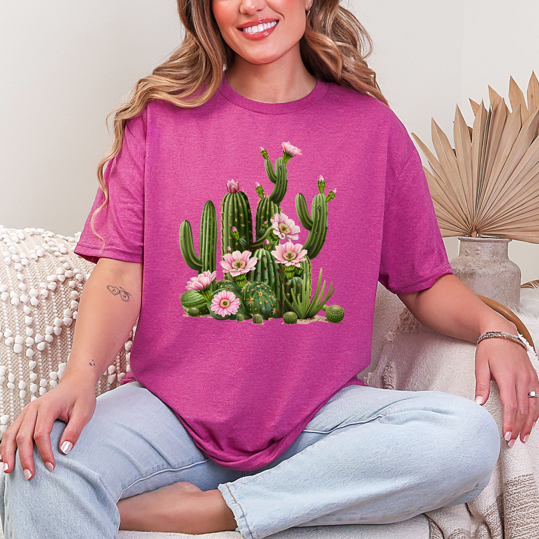 Floral Cactus Graphic Tee