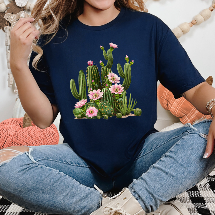 Floral Cactus Graphic Tee