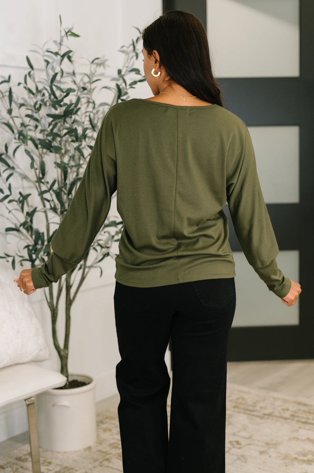 Dinner Plans Dolman Long Sleeve