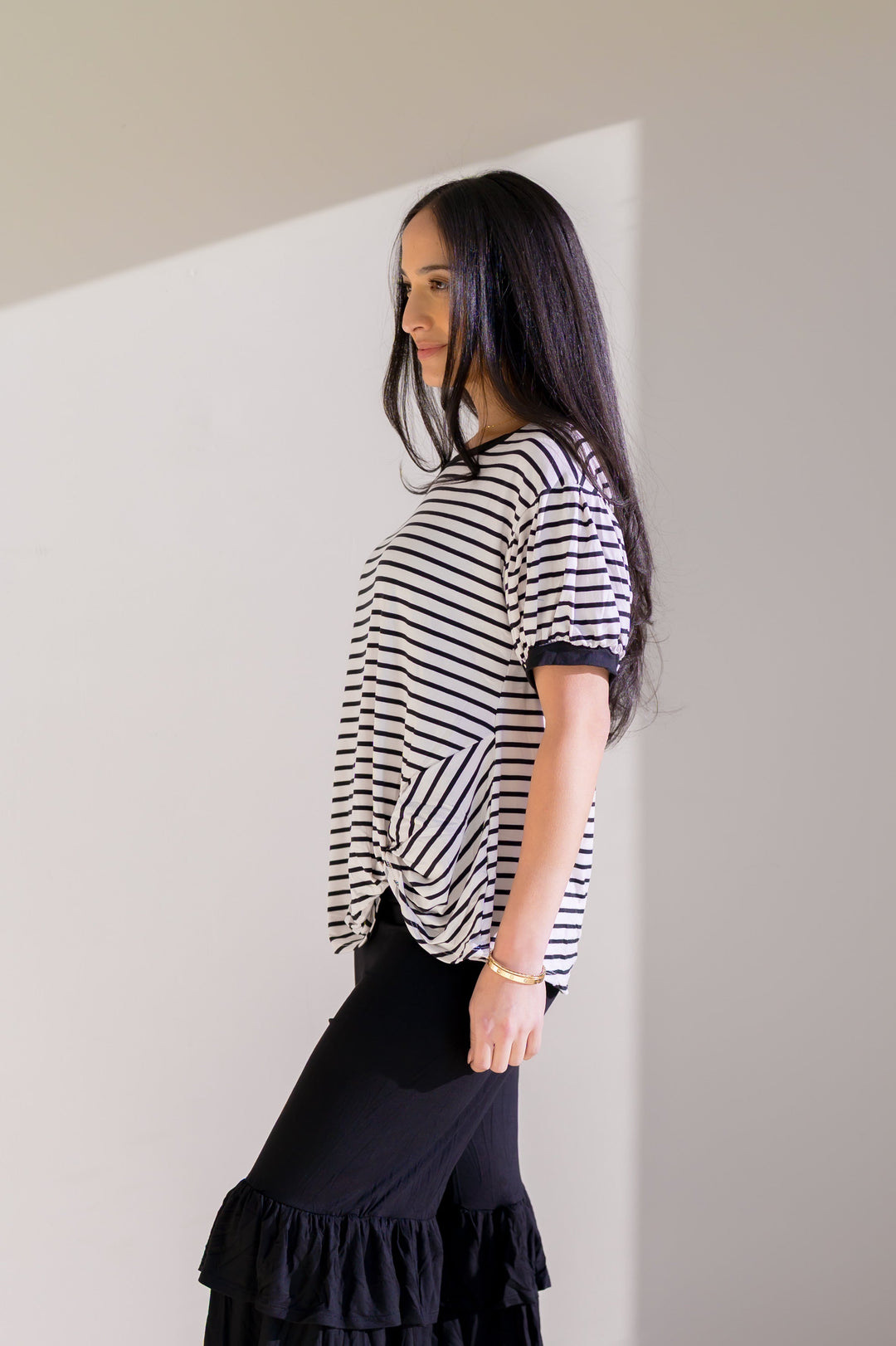 Drifted Spring Stripe Top