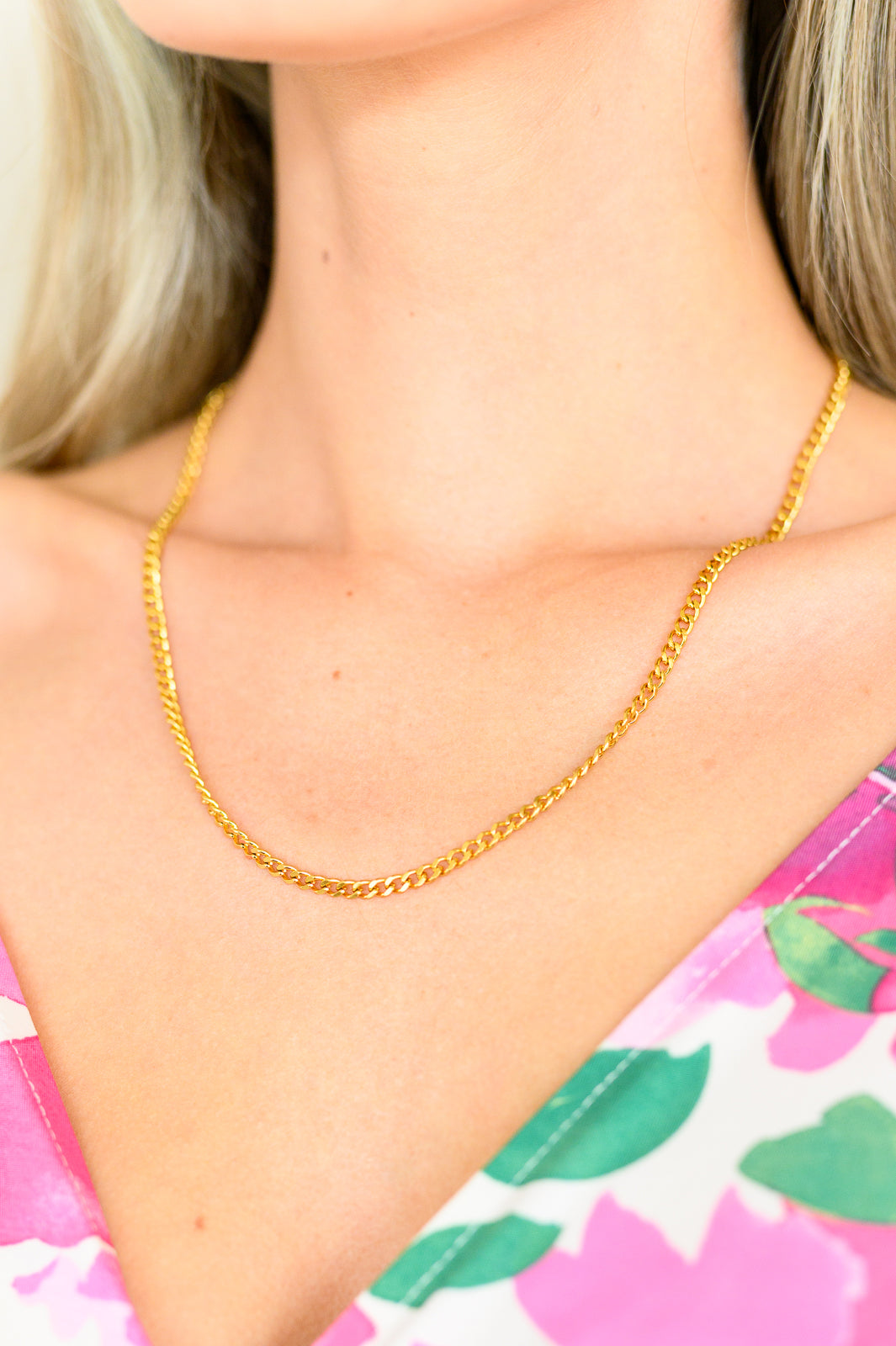 Eagerly Waiting Gold Plated Chain Necklace – Orchard Way