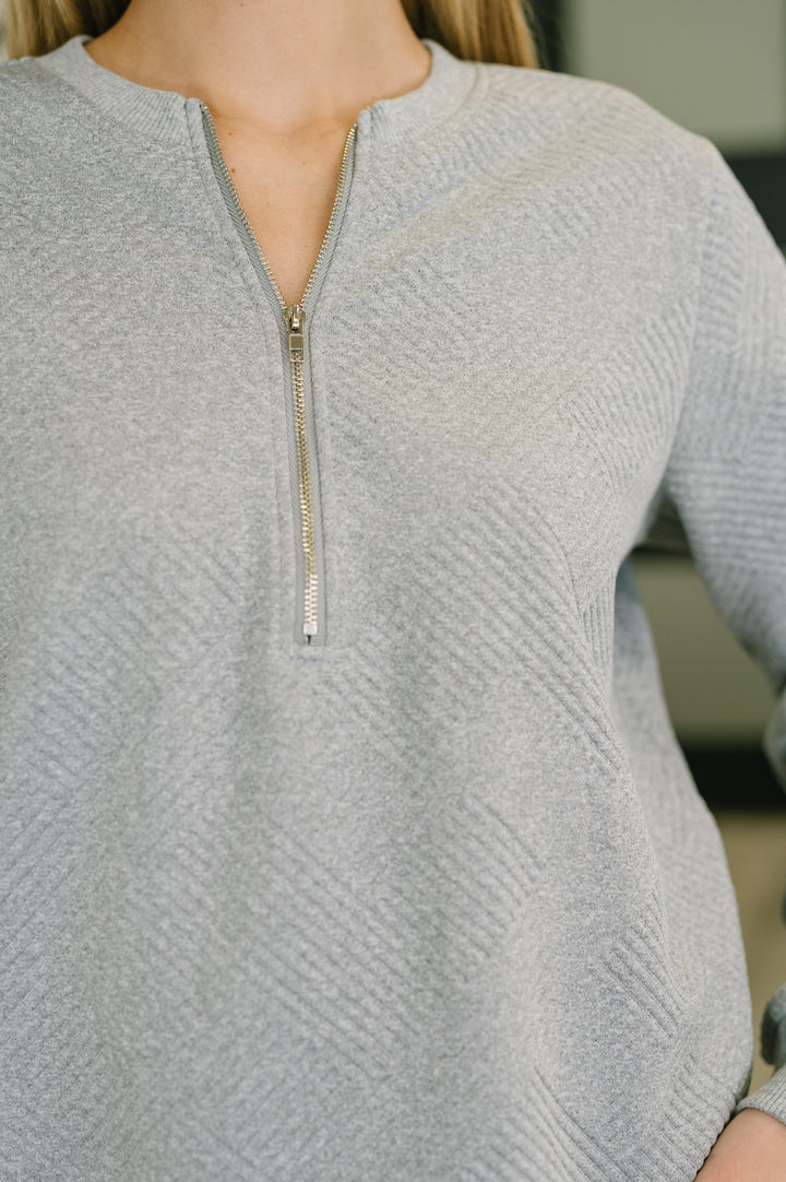 Early Day Quilted Half Zip Pullover