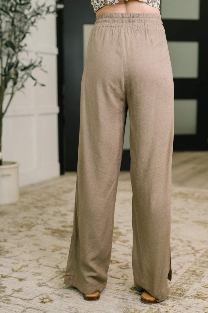 Essential Feeling Straight Leg Lounge Pants in Light in Cocoa