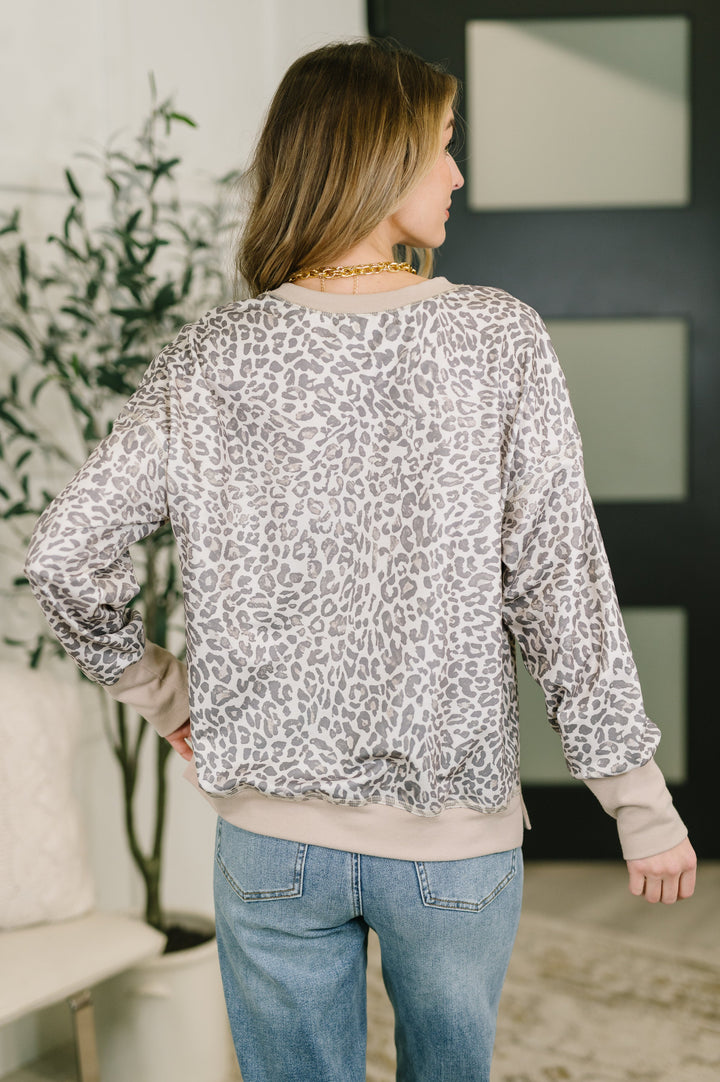 Everything You Need Patchwork Crew Neck Pullover