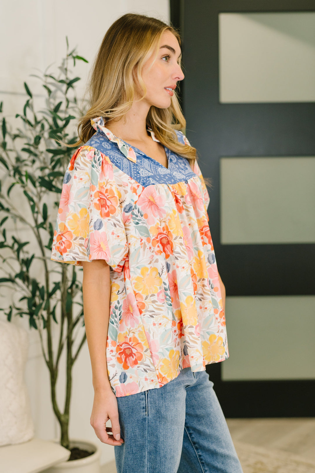 Feel The Way That I Want Balloon Sleeve Blouse