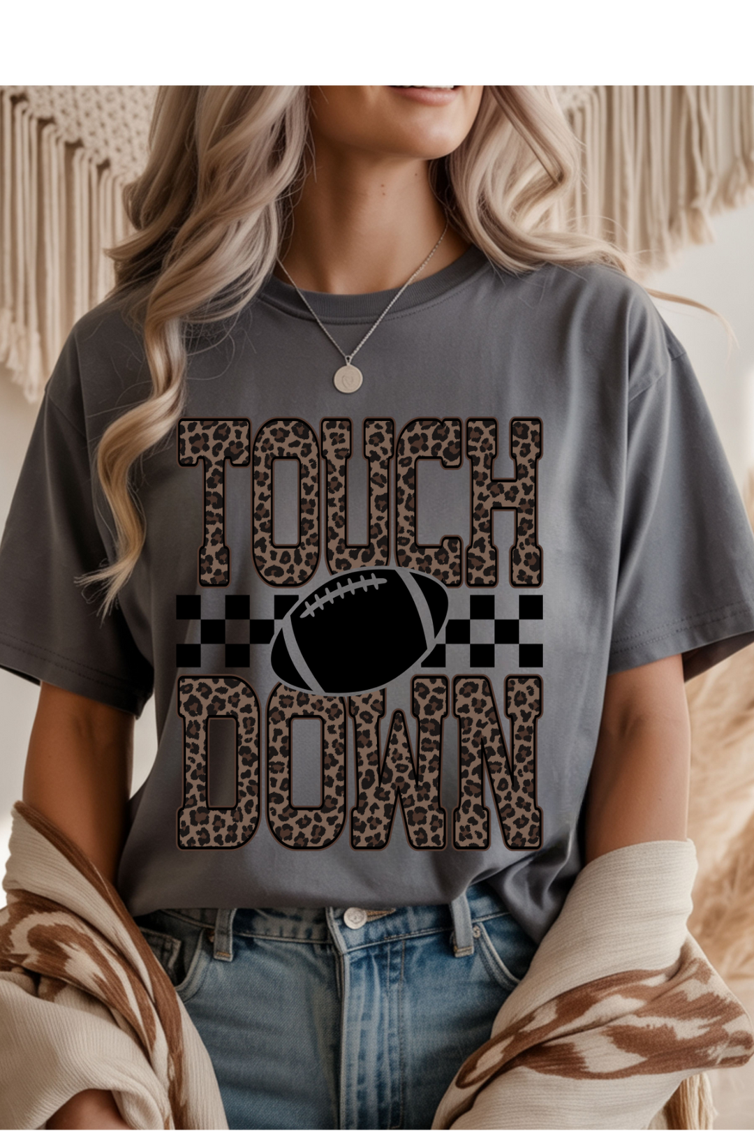 Leopard Touch Down Graphic Tee