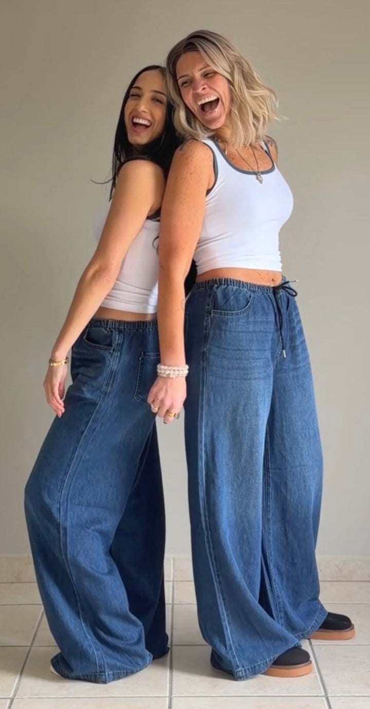 Judy Blue Palazzos Midnight Wash